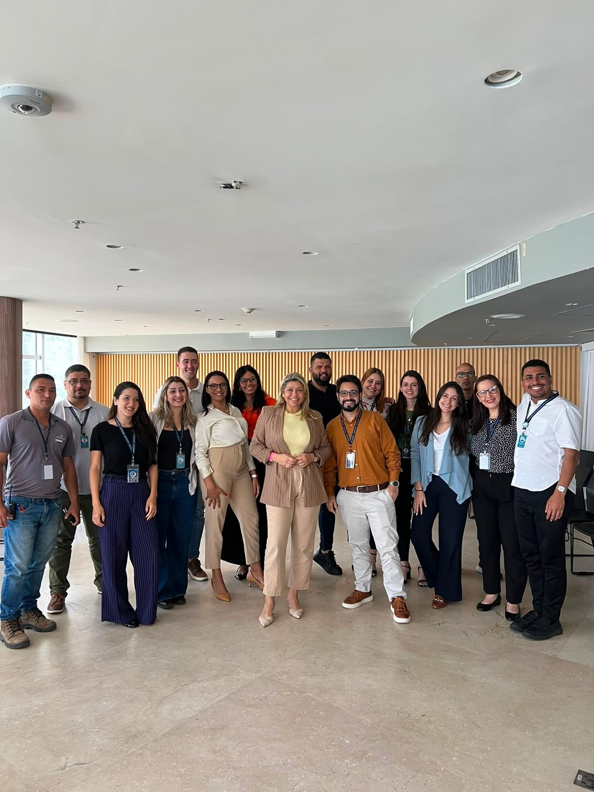 Equipe Ampare em evento corporativo sobre NR-1 e riscos psicossociais